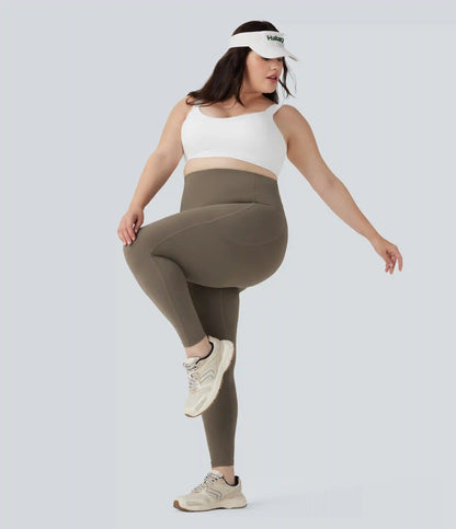 Plus Size Halara UltraSculpt™ High Waisted Butt Lifting Tummy Control Shaping Training Leggings with Pockets