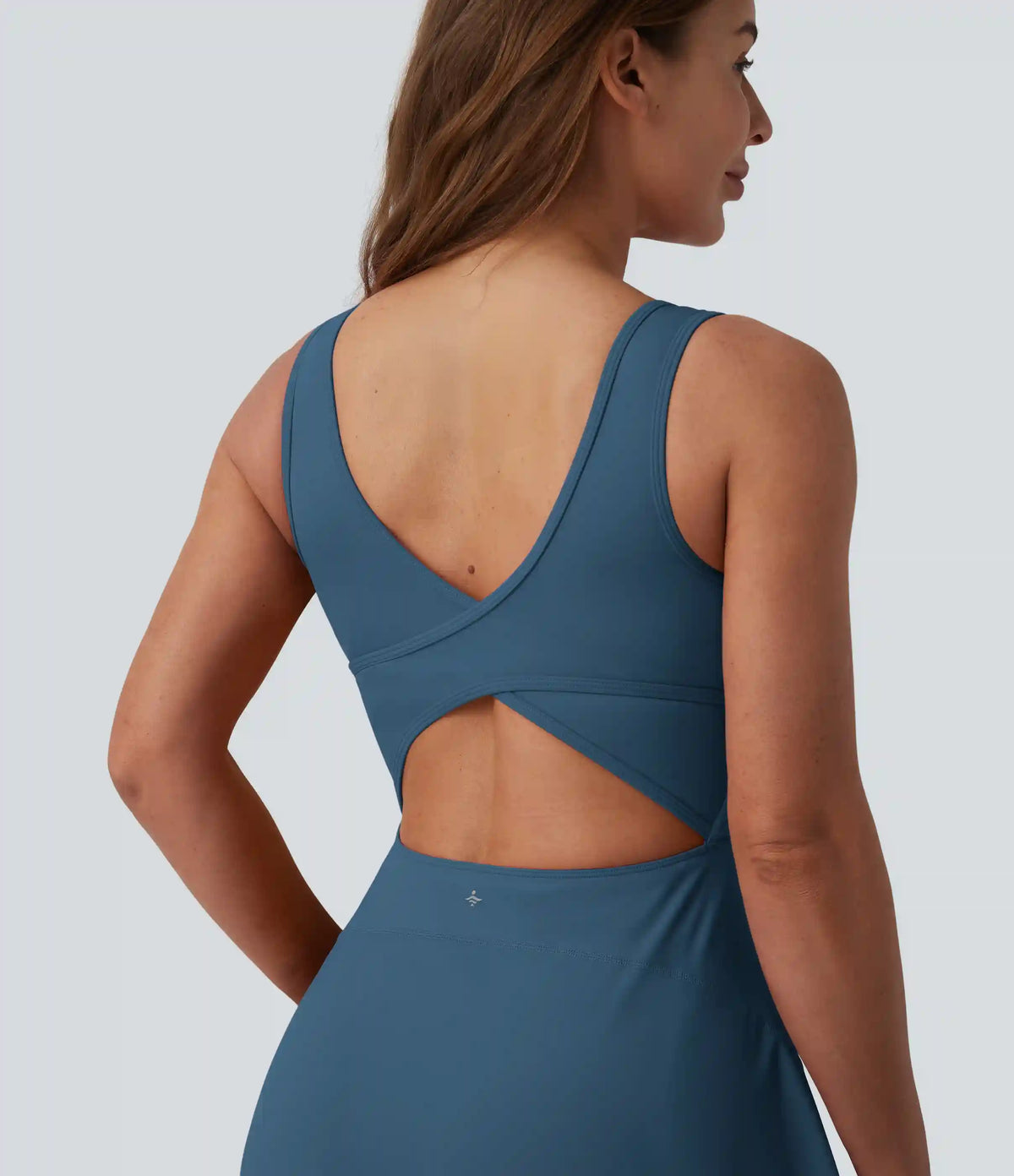SoftlyZero™ Airy U Neck 2-in-1 Pocket Mini Cool Touch Dance Active Dress DD-F Cups-Easy Peezy