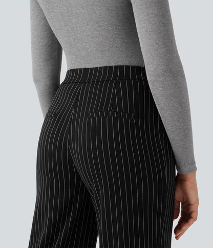 Halara Flex™ High Waisted Straight Leg InstantCool Stripe Work Pants with Pockets