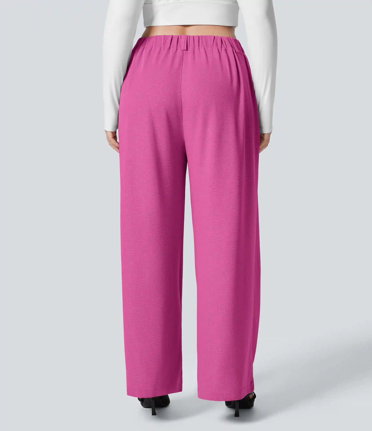 Halara Flex™ High Waisted Pocket Wide Leg Waffle Work Plus Size Pants
