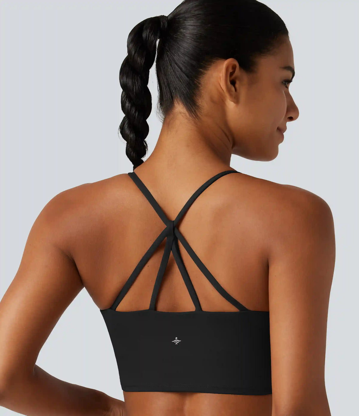 SoftlyZero™ Airy Scoop Neck Built-in Bra InstantCool Cropped Yoga Tank Top
