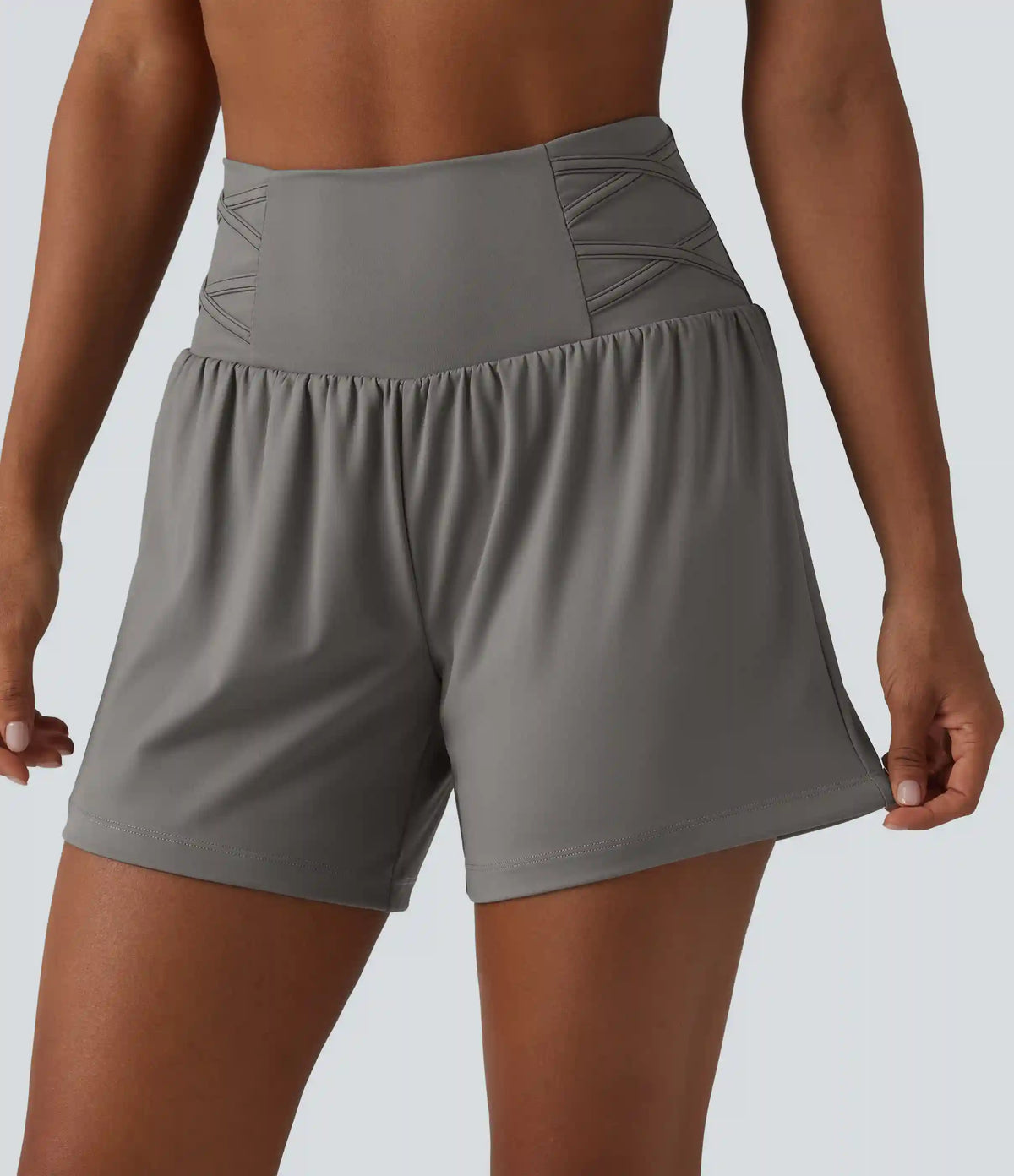SoftlyZero™ Airy Super High Waisted 2-in-1 InstantCool Yoga Shorts 5'' with Pockets