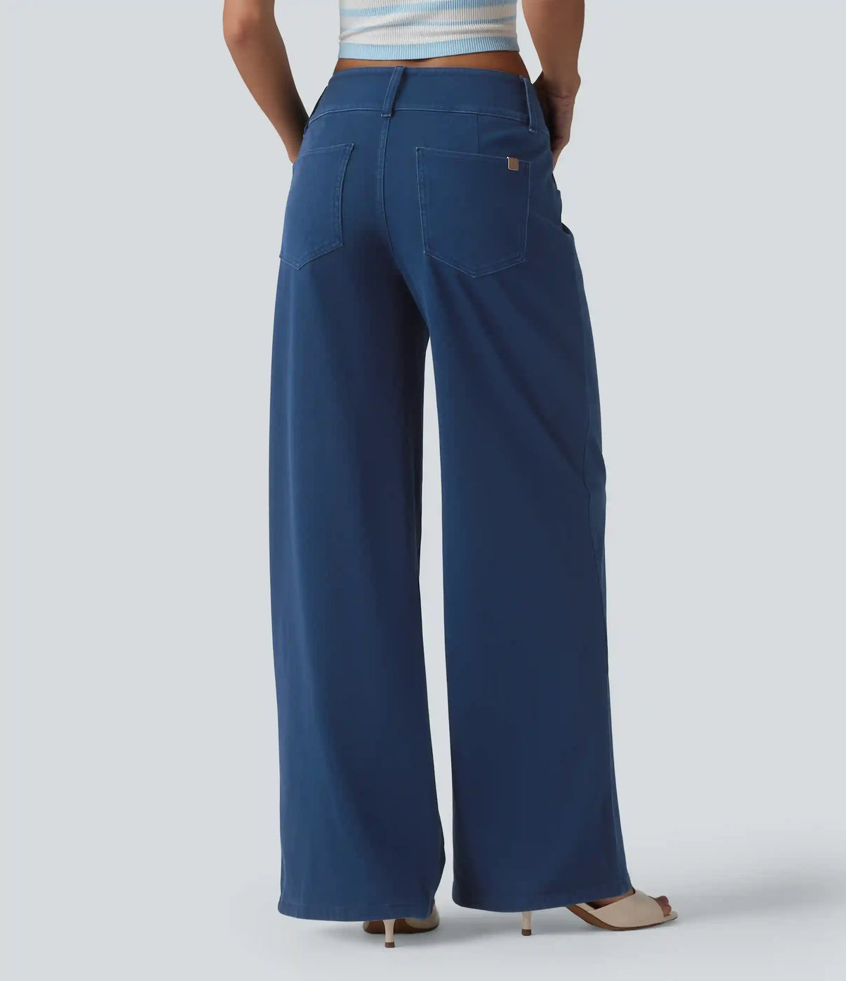 Halara Flex™ Low Rise Straight Leg Colorful Work Jeans with Pockets