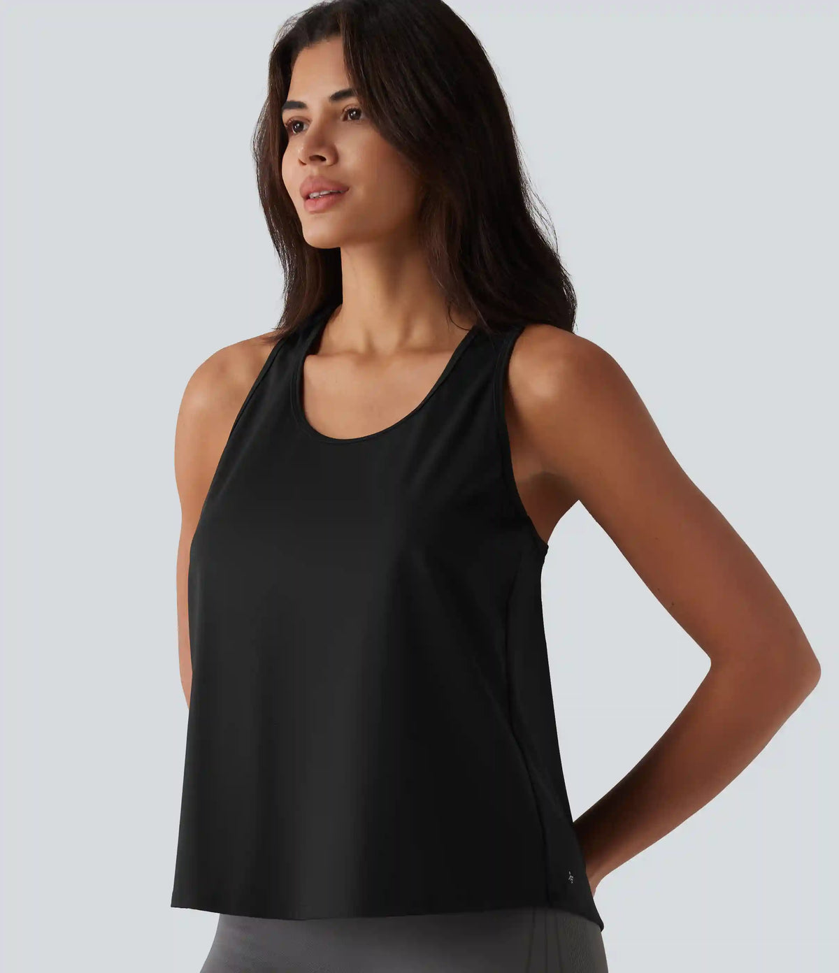 SoftlyZero™ Airy Racerback Contrast Lace InstantCool Workout Tank Top
