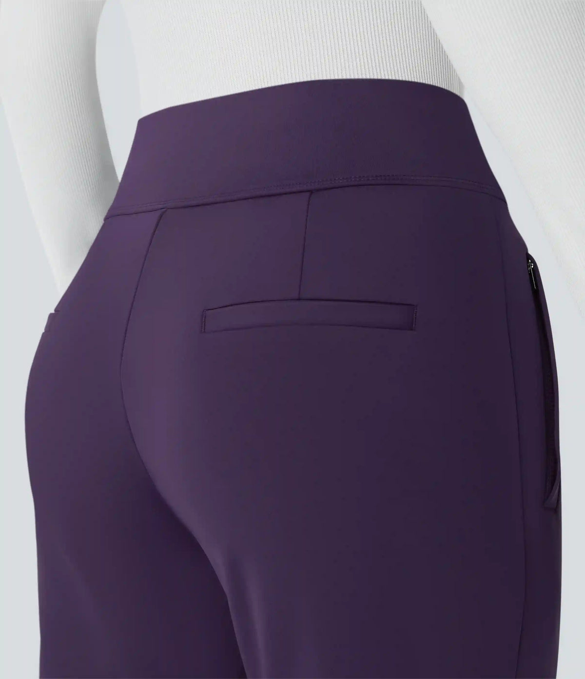 Halara Flex™ DayStretch Mid Rise Side Zipper Pocket Work Flare Pants