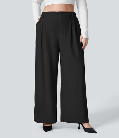 Halara Flex™ High Waisted Pocket Wide Leg Waffle Work Plus Size Pants
