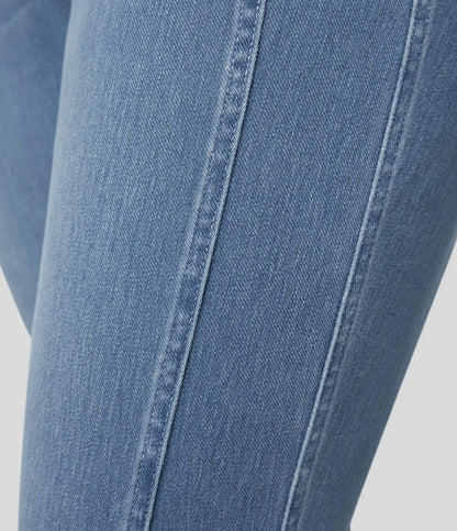 Halara Flex™ Mid Rise Zipper Pockets Casual Plus Size Skinny Jeans