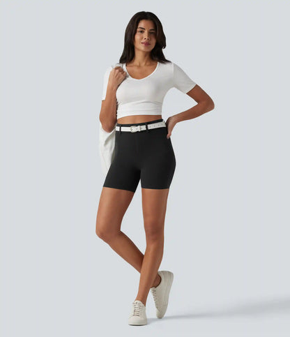 Halara UltraSculpt™ High Waisted Casual Biker Shorts 5'' with Pockets