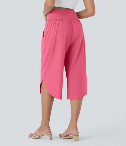 Breezeful™ High Waisted Crossover Pocket Quick Dry Capri Pants