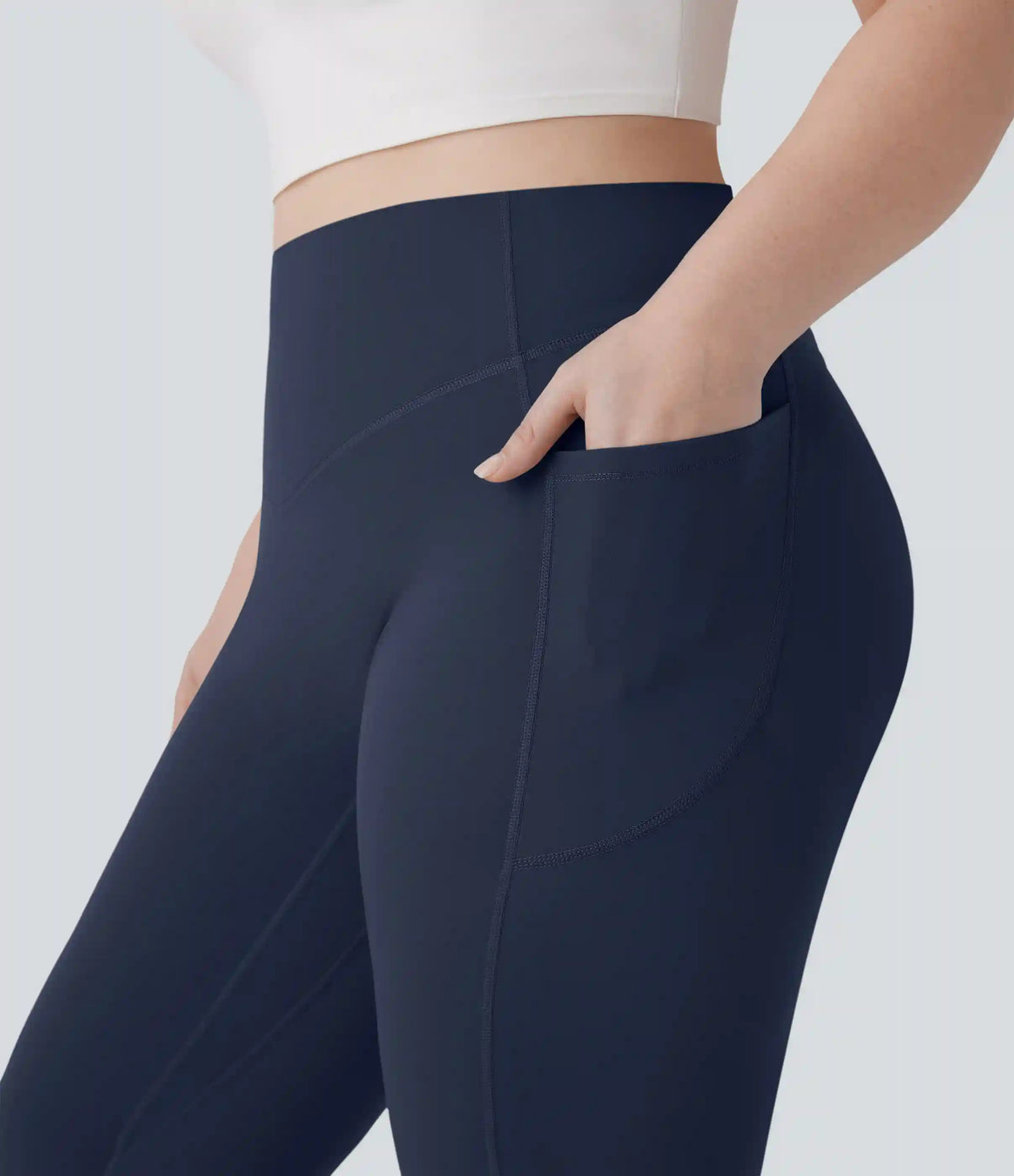Halara UltraSculpt™ High Waisted Scrunch Butt Lifting Tummy Control Pocket Shaping Yoga Bootcut Plus Size Leggings