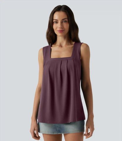 Square Neck Casual Tank Top