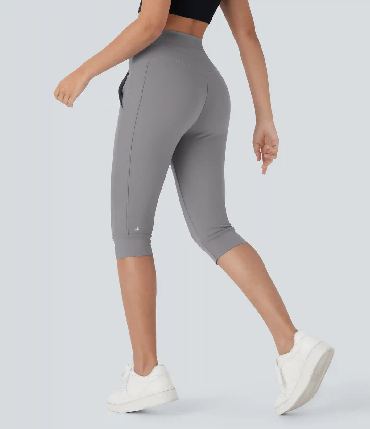 SoftlyZero™ Plush High Waisted Drawstring Pocket Yoga Pedal Pusher Joggers