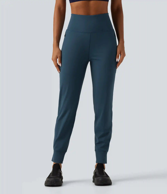 Softlyzero™ Airy High Waisted Reflective Dots InstantCool Running Joggers with Pockets