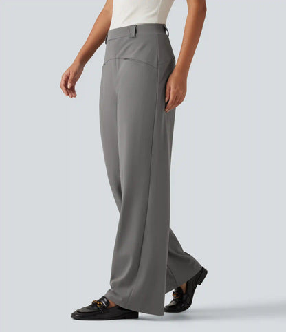 Halara Flex™ Mid Rise Wide Leg Work Pants with Pockets