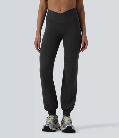 SoftlyZero™ High Waisted Crossover Dance Joggers with Pockets
