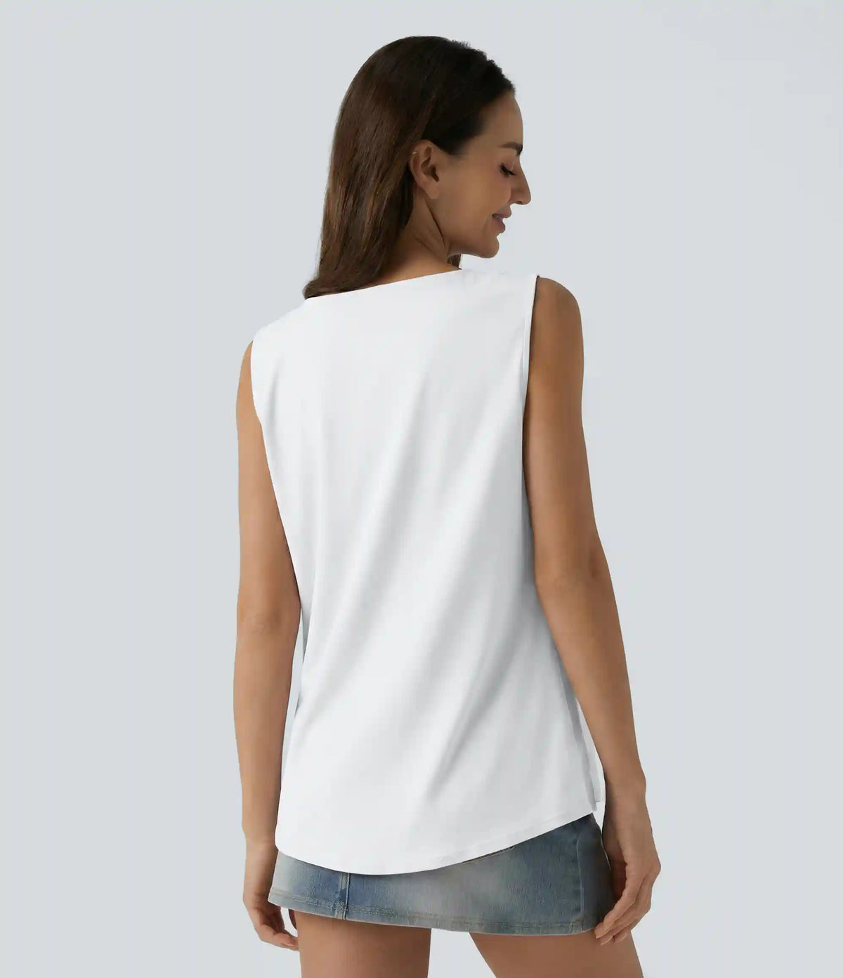 Square Neck Casual Tank Top