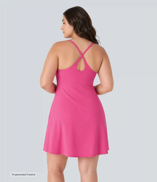 SoftlyZero™ Plush Active Plus Size Dress-Longer Length-Easy Peezy Edition