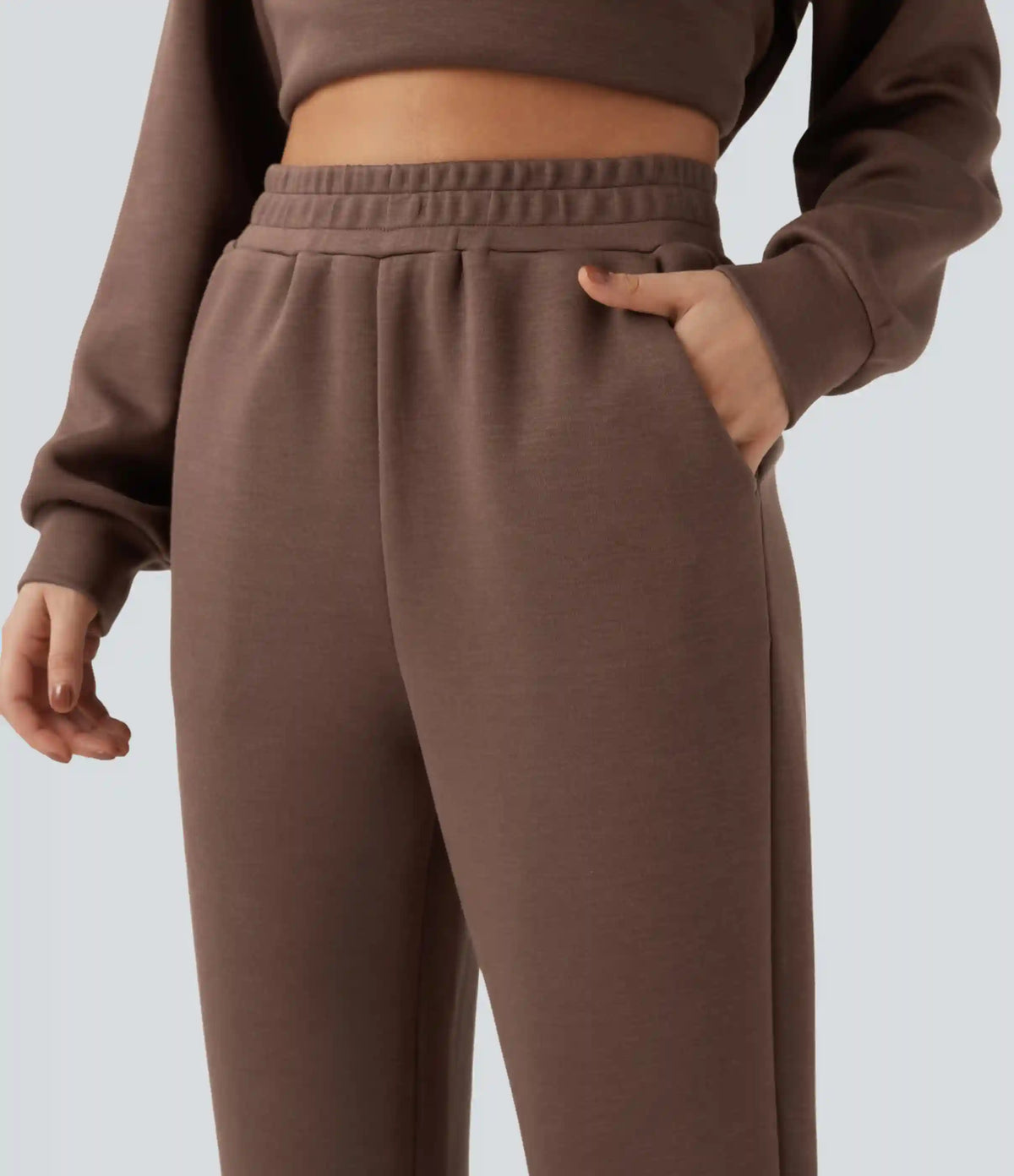 SpacerTek™ High Waisted Tapered Casual Joggers with Pockets