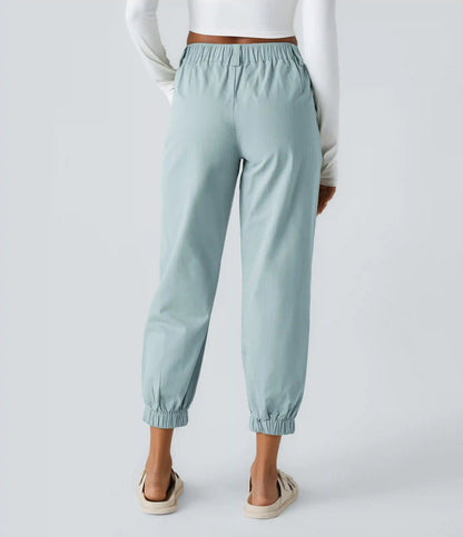 Mid Rise Casual Joggers with Pockets