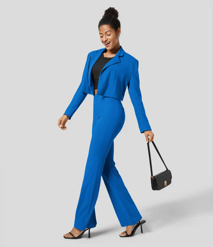 Halara Flex™ High Waisted Back Side Pocket Slight Flare Work Pants