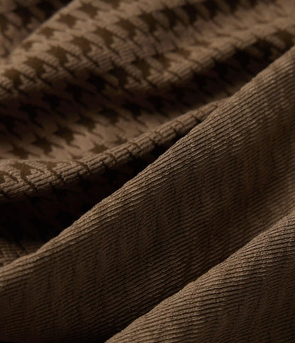 High Waisted Houndstooth Drawstring Yoga Legging with Pockets
