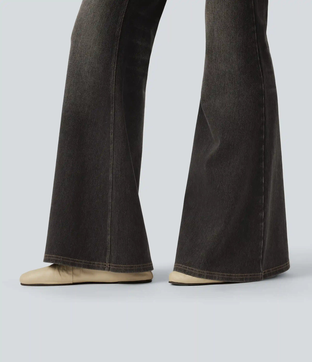 Halara Flex™ Low Rise Flare Casual Jeans with Pockets