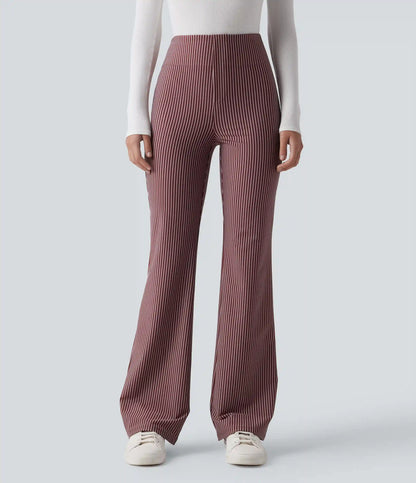 Halara Flex™ High Waisted Striped Work Flare Pants with Pockets