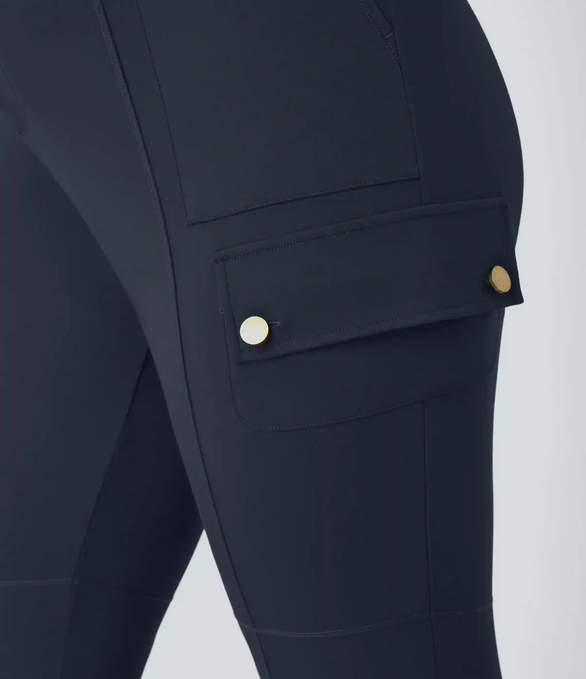 DayStretch High Waisted Zipper Pockets Solid Slim Hiking Plus Size Cargo Pants