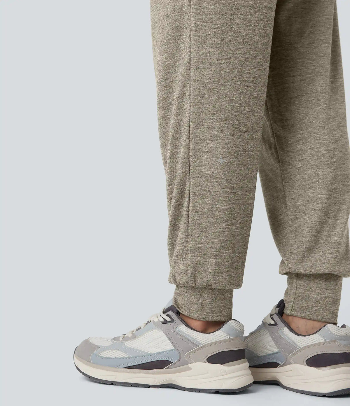 High Waisted Ruched Heathered Yoga Joggers with Pockets