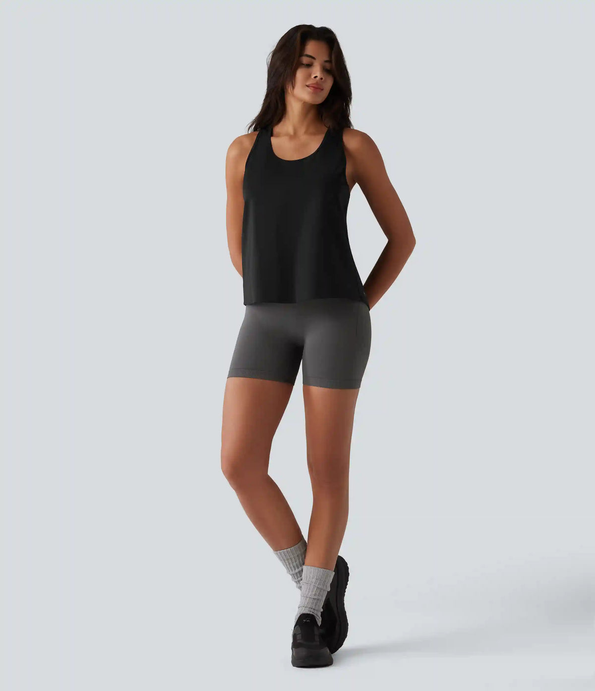 SoftlyZero™ Airy Racerback Contrast Lace InstantCool Workout Tank Top