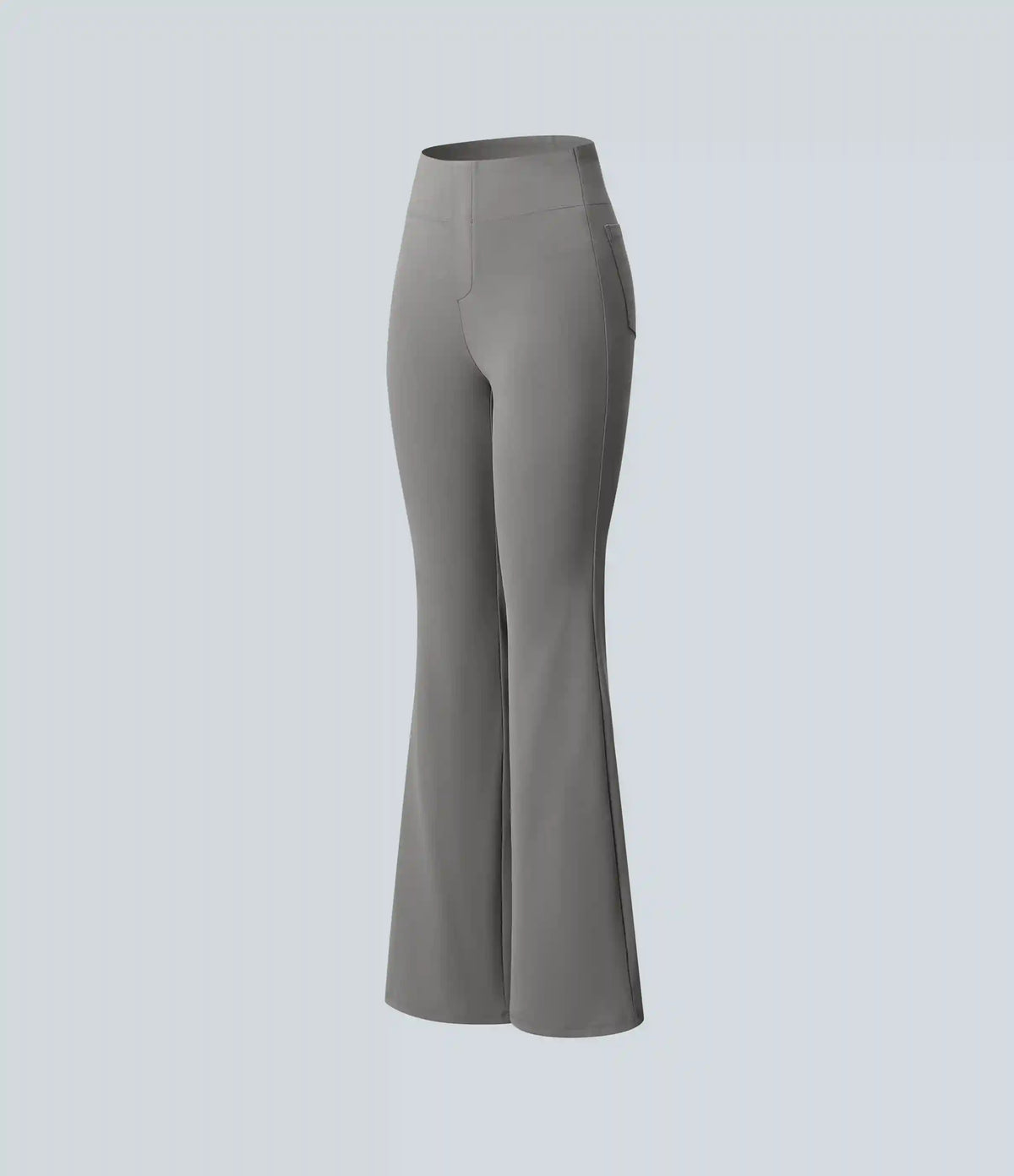 High Waisted Tummy Control Bootcut Work Pants with Pockets