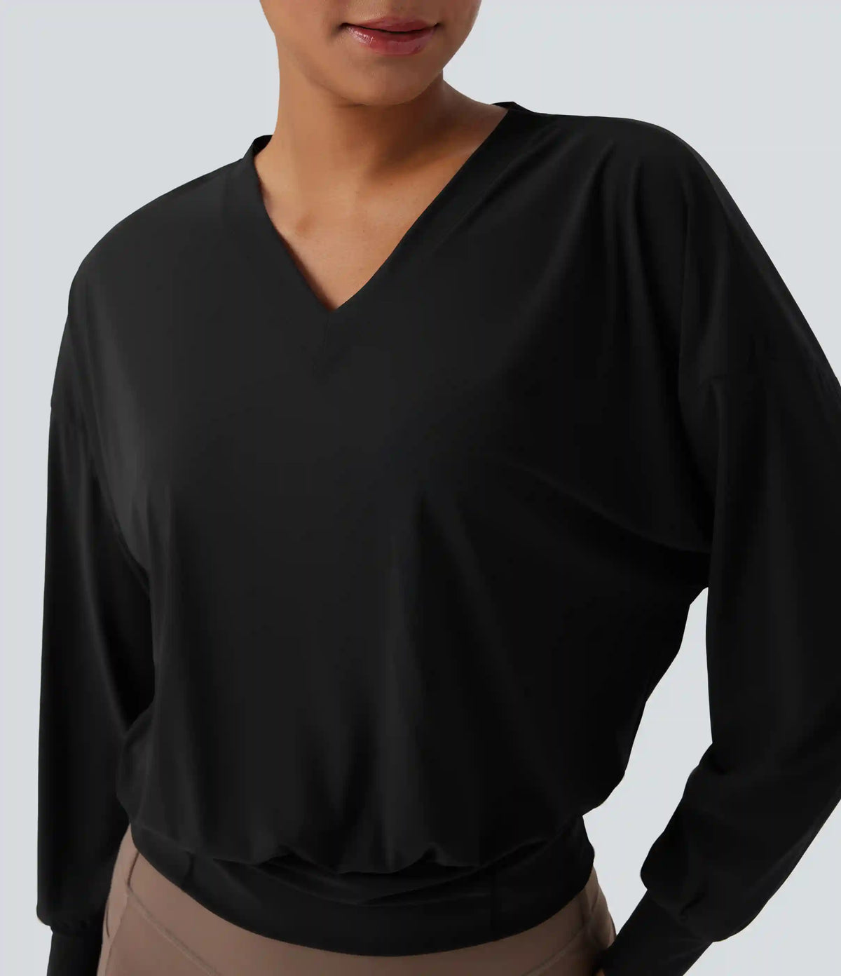 V-neck Oversized Quick Dry Yoga Sports Top