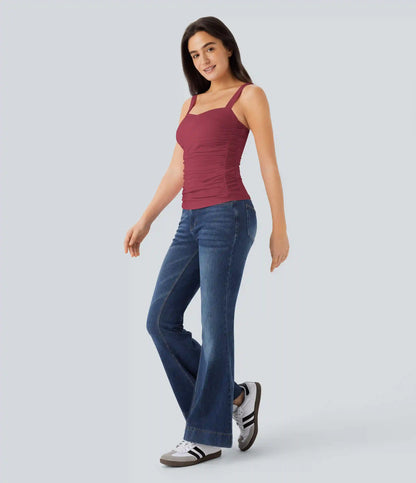 Ruched Casual Tank Top
