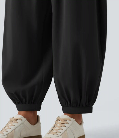 Mid Rise Casual Pants with Pockets