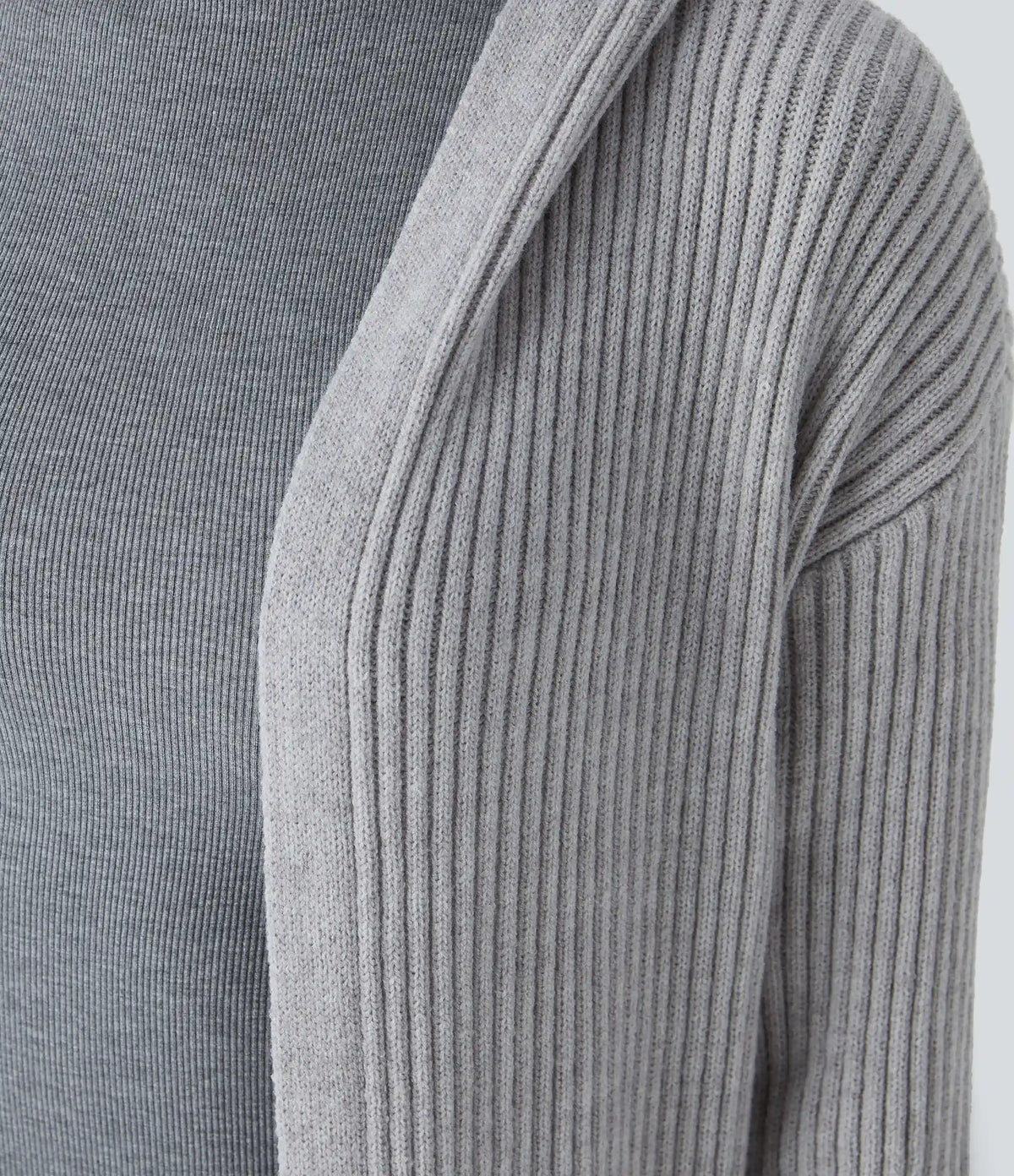 Hooded Long Sleeve Pocket Longline Casual Cardigan
