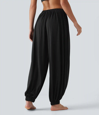 Mid Rise Drawstring Dance Joggers with Pockets