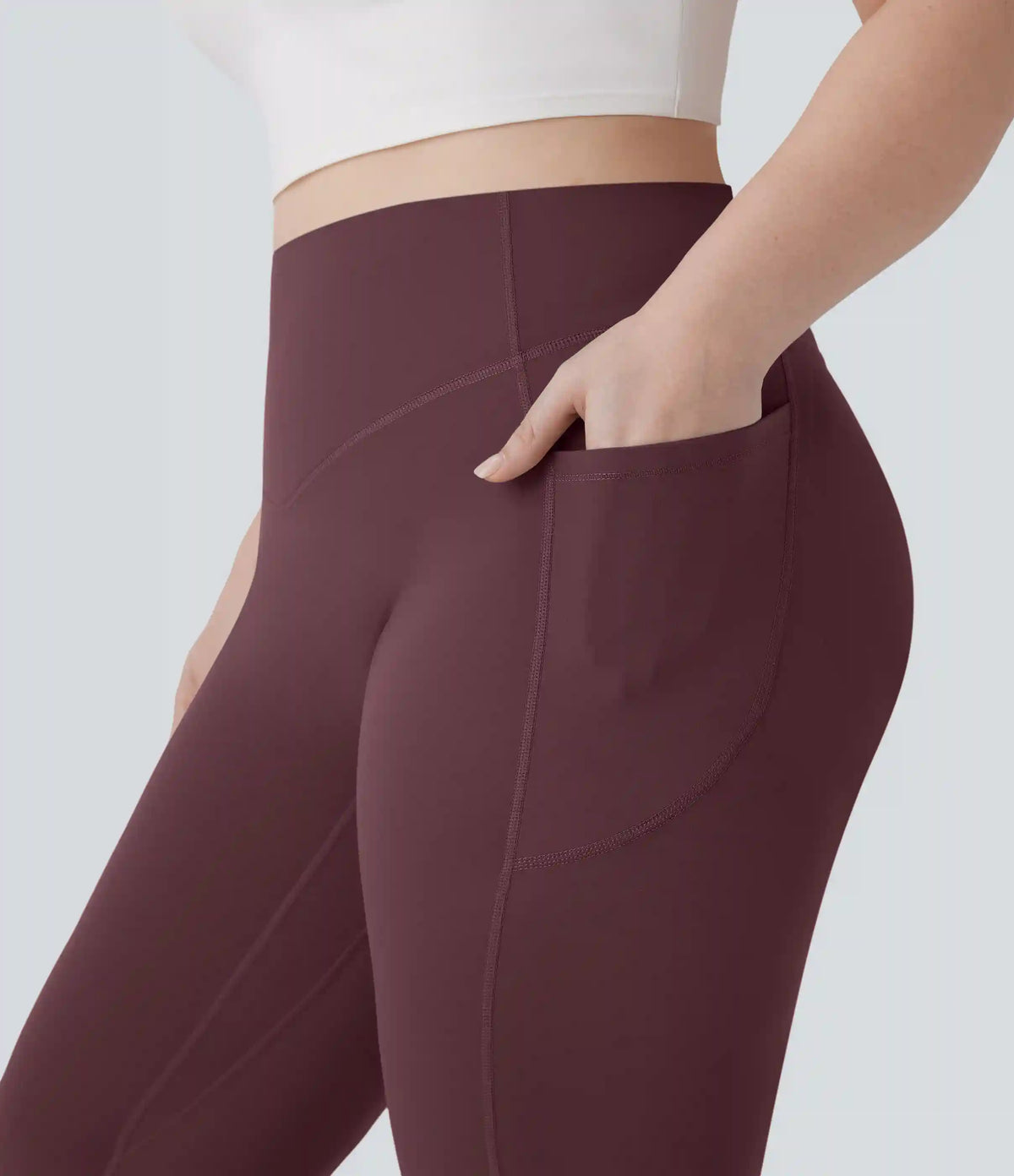 Halara UltraSculpt™ High Waisted Scrunch Butt Lifting Tummy Control Pocket Shaping Yoga Bootcut Plus Size Leggings