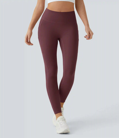 SoftlyZero™ High Waisted Double Pockets Plain Leggings