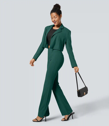 Halara Flex™ High Waisted Back Side Pocket Slight Flare Work Pants
