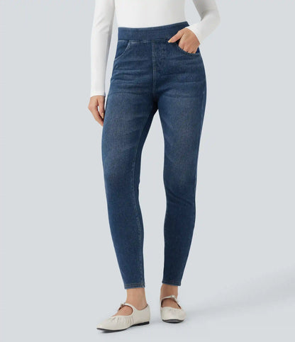 Halara Flex™ High Waisted Denim Casual Leggings with Pockets