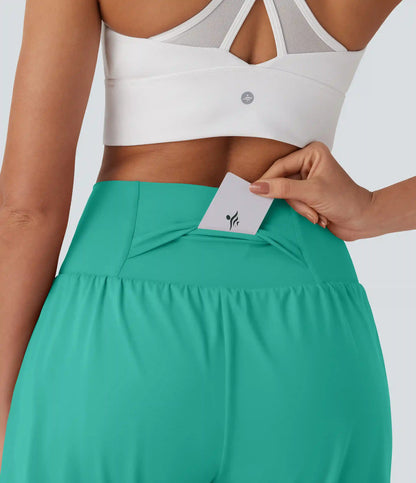 SoftlyZero™ Airy Super High Waisted 2-in-1 InstantCool Yoga Shorts 7" with Pockets