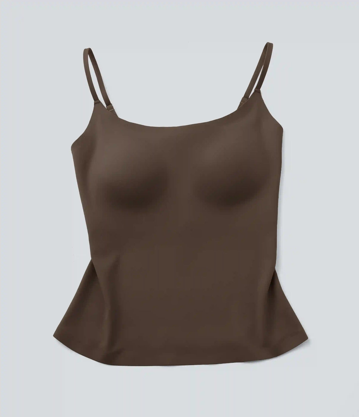 Scoop Neck Built-in Bra Casual Tank Top B-E Cups