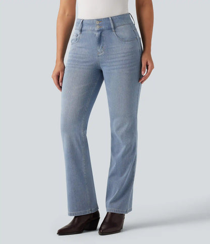 Halara Flex™ Mid Rise Bootcut Casual Jeans with Pockets