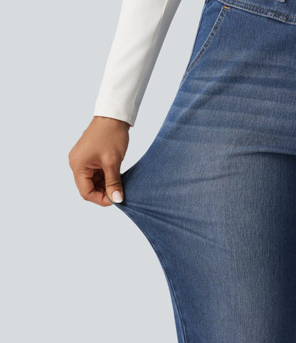 Halara Flex™ High Waisted Drawstring Casual Jeans with Pockets