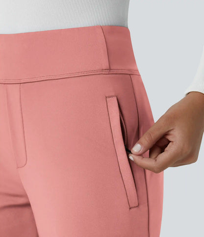 Halara Flex™ DayStretch Mid Rise Side Zipper Pocket Work Flare Pants