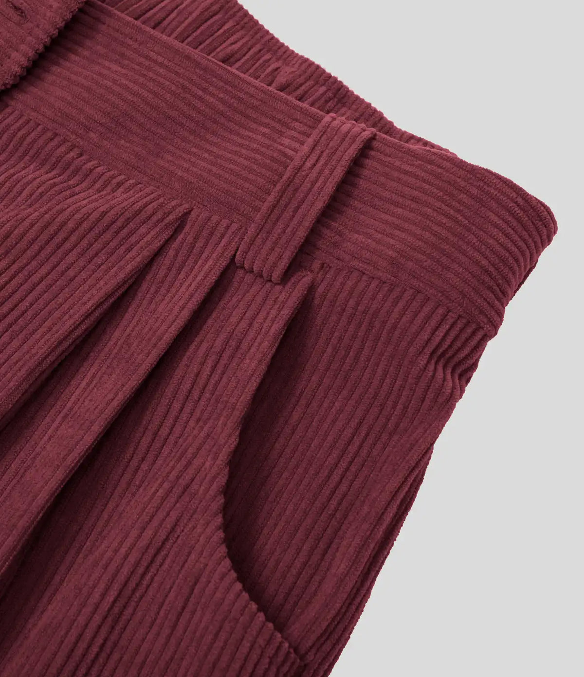 Mid Rise Zipper Pocket Corduroy Casual Pants