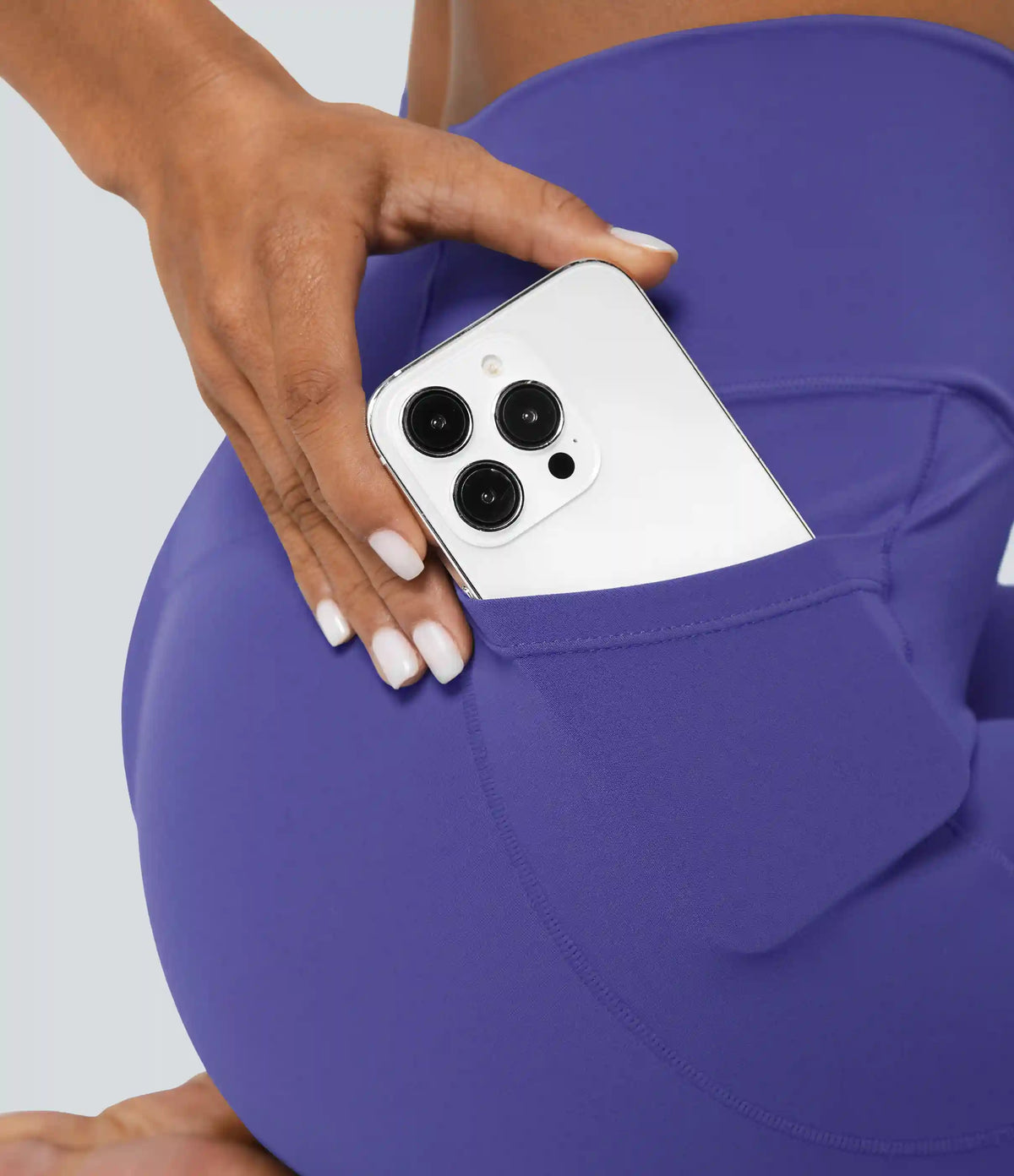 SoftlyZero™ Crossover Pocket Plain Leggings