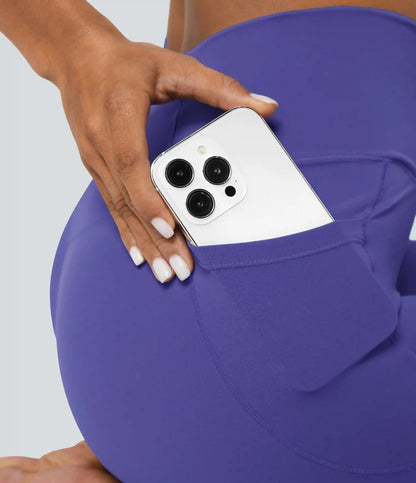 SoftlyZero™ Crossover Pocket Plain Leggings