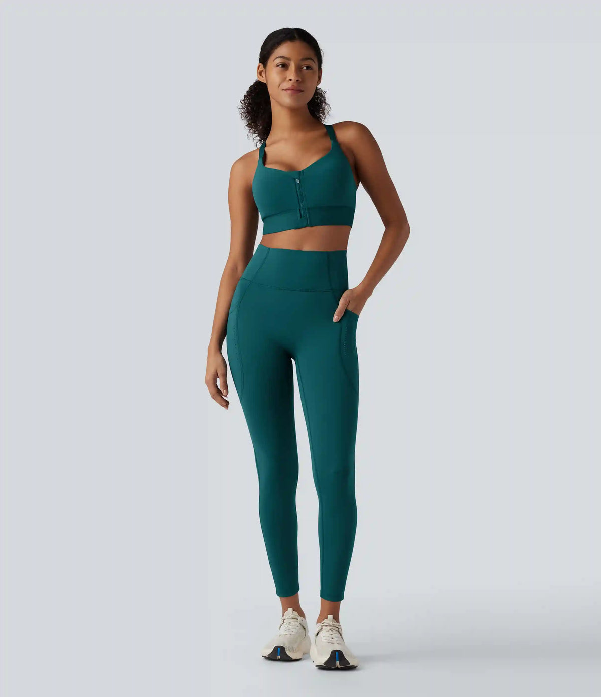 SpeedWave™ Medium Support Zipper Quick Dry Running Sports Bra