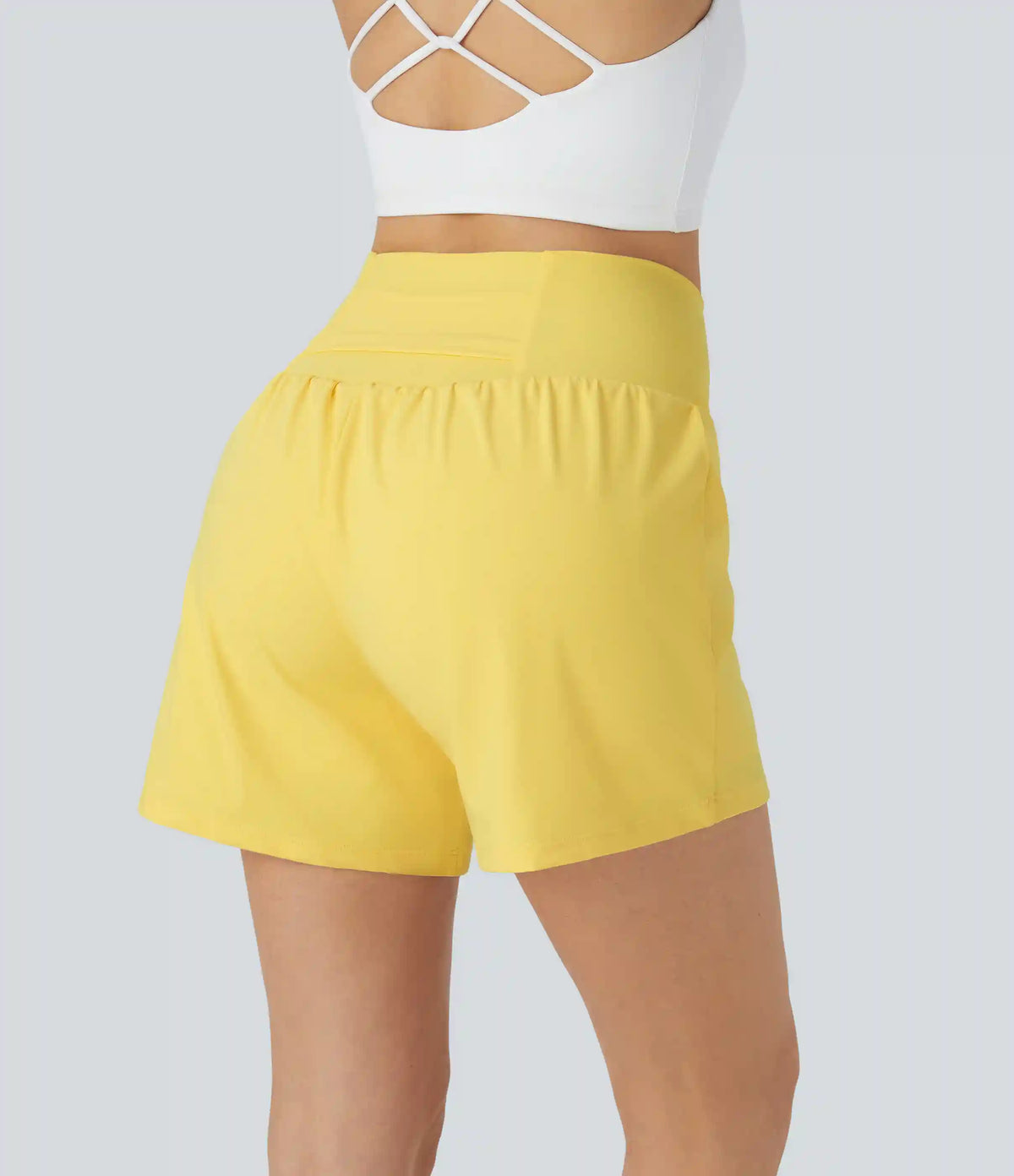 SoftlyZero™ Airy Super High Waisted 2-in-1 InstantCool Yoga Shorts 5'' with Pockets-Longer Length